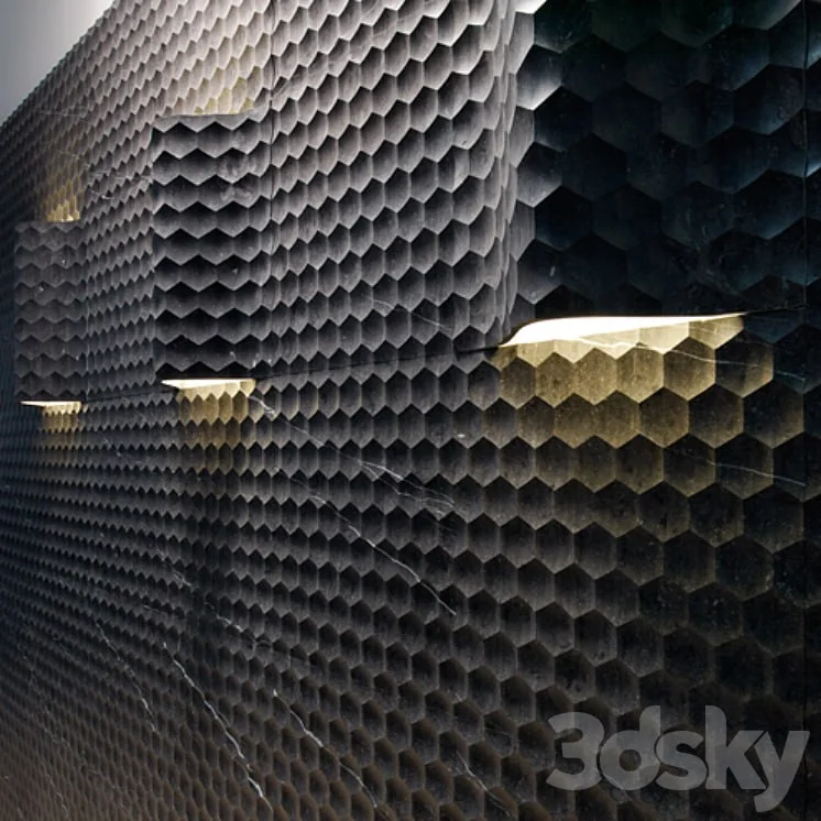 Lithos Design - Favo curve luce - Texture